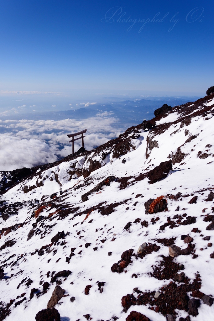 滑落 ニコニコ 富士山